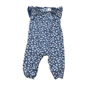 Carter's Just One You Blue Floral Jumpsuit / Romper (Size 6M)